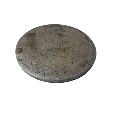 antique silver coin worn surface