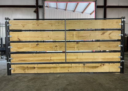metal-frame-wooden-fence-indoor-warehouse