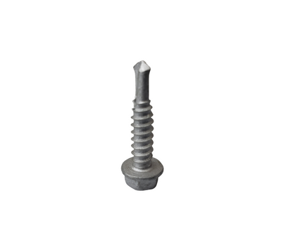 self-tapping screw on white background