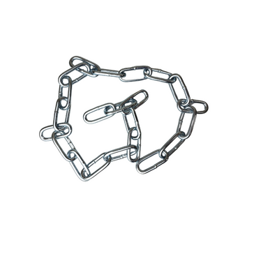 metal chain on white background