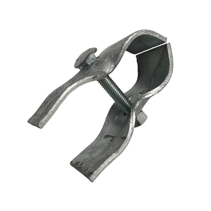 metal pipe clamp with bolt and nut